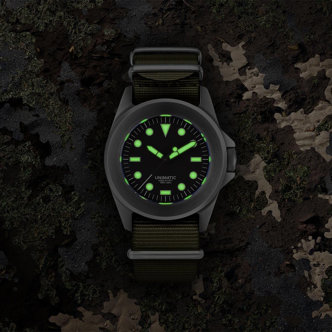 Unimatic U4 Military Watch Kit (black / silver / olive)