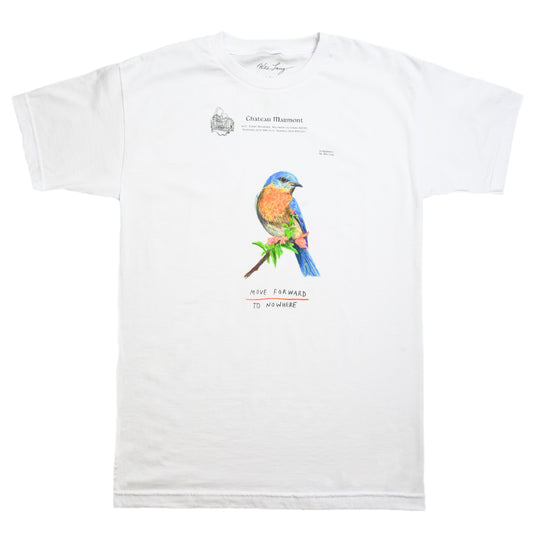 WES LANG AND BAIT MEN MOVE FORWARD TO NOWHERE TEE (WHITE)